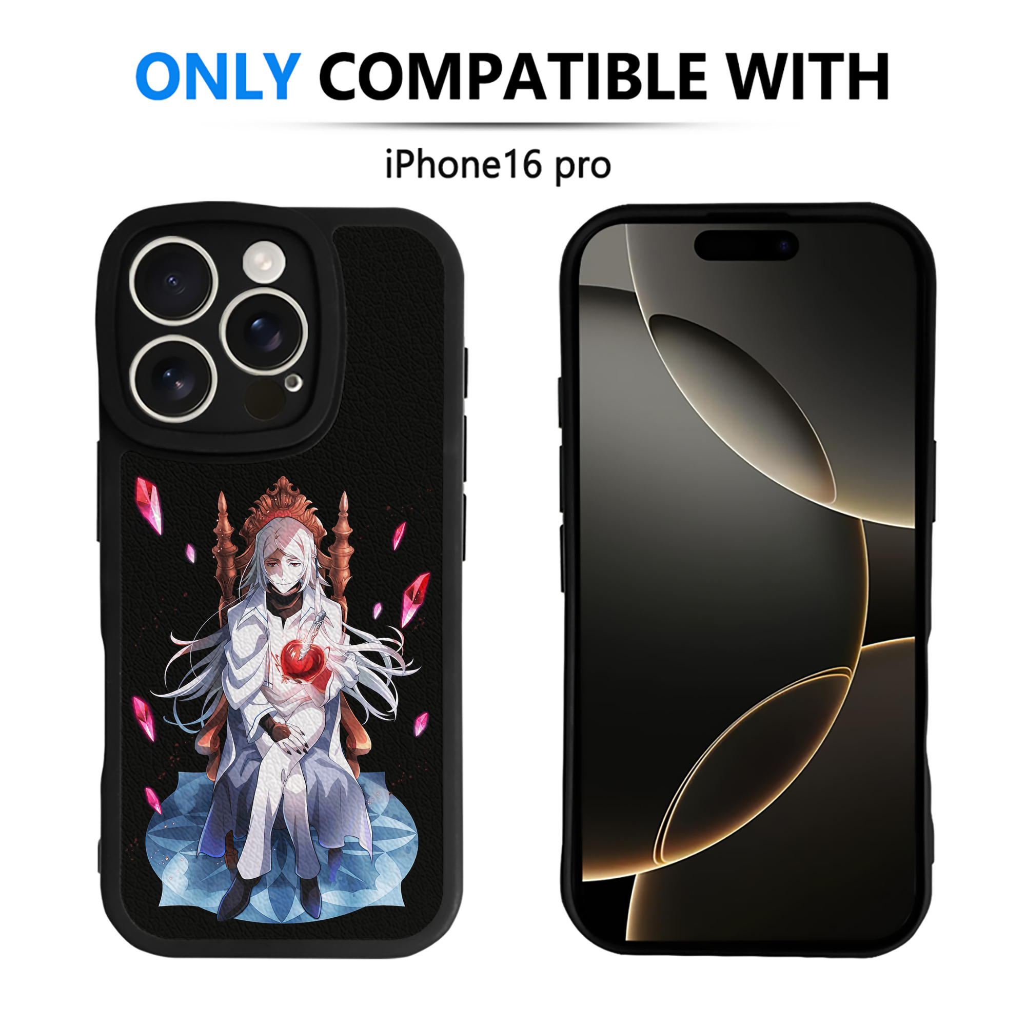 （画像用） 文豪ストレイドッグス Bungo Stray Dogs 【iPhone 16シリーズ対応】シリコンスマホケース（レザー調） 材質：シリコン